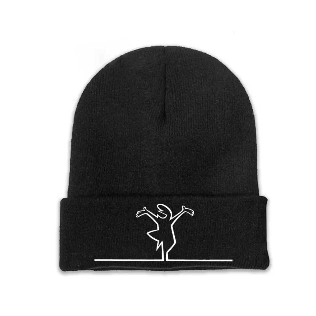 

Knit Hat La Linea The Line Osvaldo TV Winter Warm Beanie Caps Dancing Men Women Fashion Casual Bonnet
