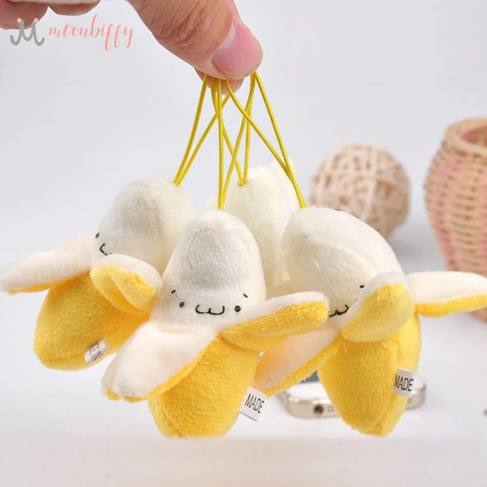 

Kawaii Mini Banana Plush Stuffed Toys Dolls Little Banana Plush Dolls Cellphone Pendant Christmas Wedding Kids Birthday Gift