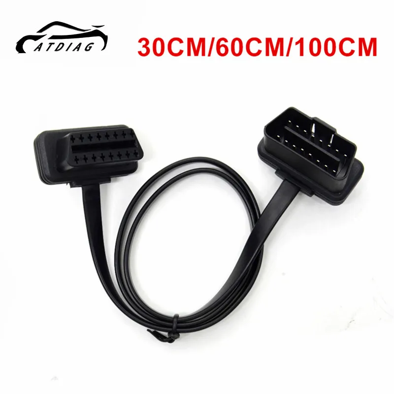 

Кабель-удлинитель OBD2 с 16-контактным штекером на 16-контактный гнездовой разъем OBD2 OBD II кабель диагностический адаптер Разъем для сканера