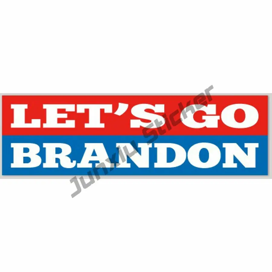 

Let's Go Brandon Sticker Car Front Windshield Rear Windshield Truck Bumper Vinyl Decal FJB Travel Trailer Camper Van Decals