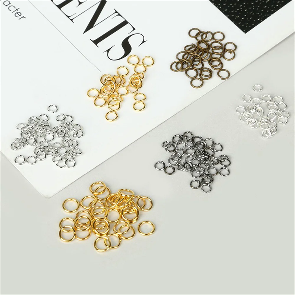 

Open ring iron ring buckle handmade diy material earring bracelet necklace pendant connection single ring jewelry accessories