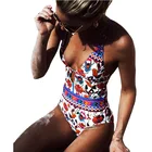 2022 Цельный купальник, сексуальный женский купальник с рисунком, женский купальный костюм, пляжный купальник с открытой спиной