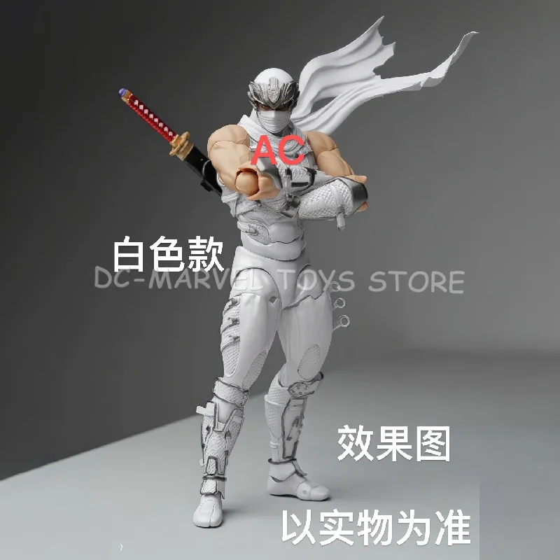 Фото AC Factory Ryu Белая версия Hayabusa Kaiyodo Revoltech Удивительный Yamaguchi Ninja Gaiden Ryu Hayabusa Фигурки Модели игрушек №3