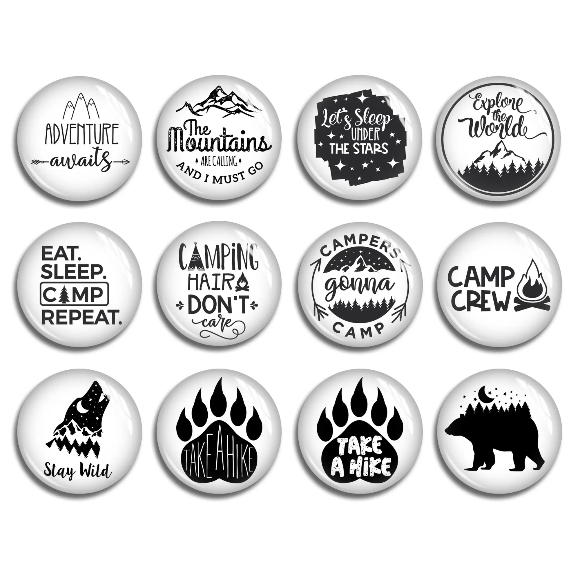 

Camp Life Cabochon,Stay Wild Hike Image Round/ Oval/ Teardrop Glass Dome , 10mm 12mm 25mm 40mm 10x14mm 13x18mm 20x30mm DIY Beads