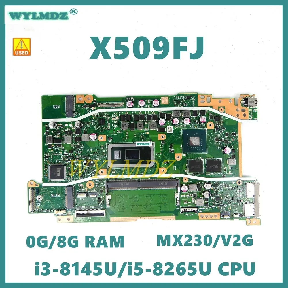 

Б/у материнская плата для ноутбука X509FJ i3-8145U/i5-8265U CPU 0G/8G-RAM MX230/V2G Материнская плата ASUS X409FB X409FJ X509FB X509FJ X509FL