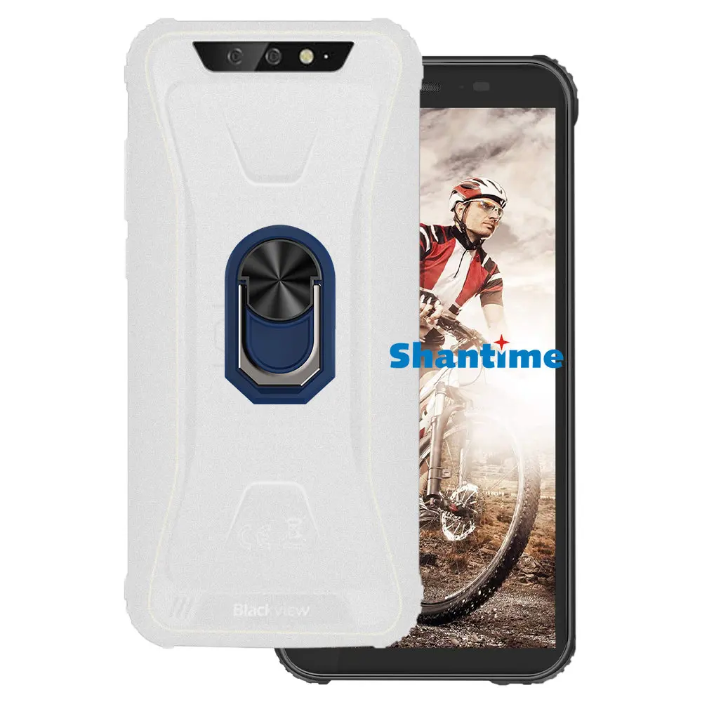 Роскошный ударопрочный кольцевой держатель для Blackview BV5500 Pro Чехол мягкий