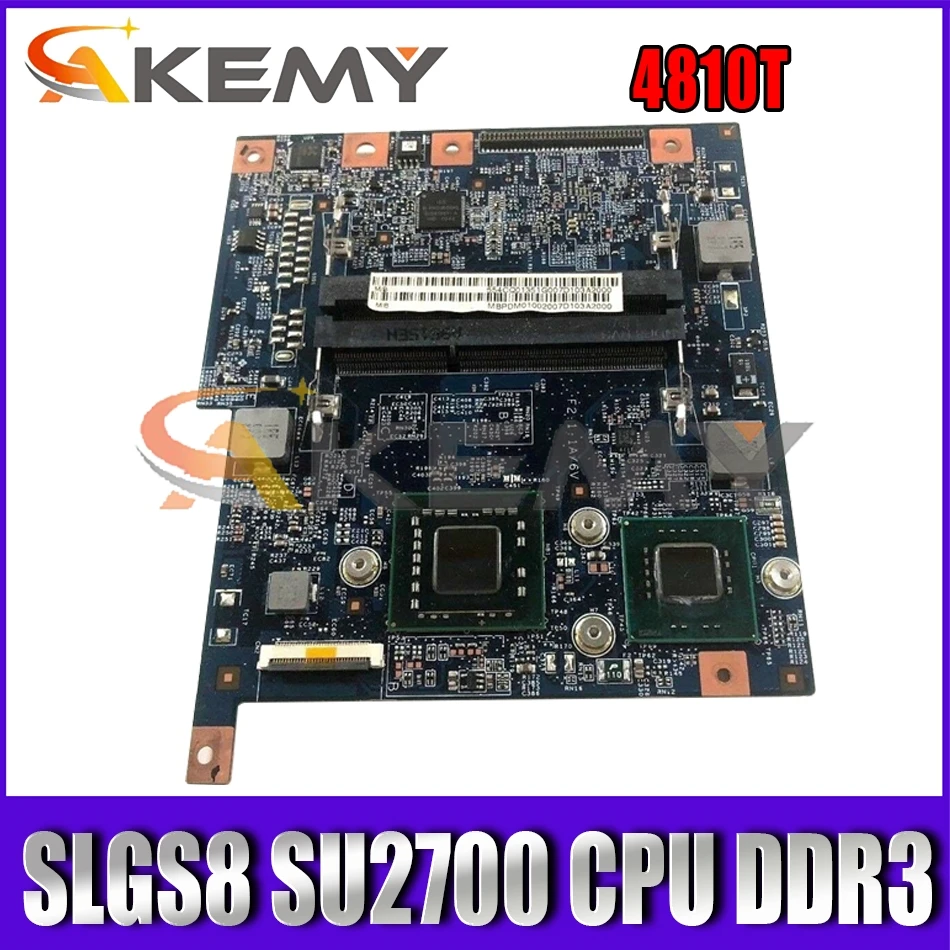 

AKEMY 48.4CO01.021 MBPDM01001 MB.PDM01.001 For acer aspire one mini 4810T laptop motherboard SLGS8 SU2700 CPU DDR3
