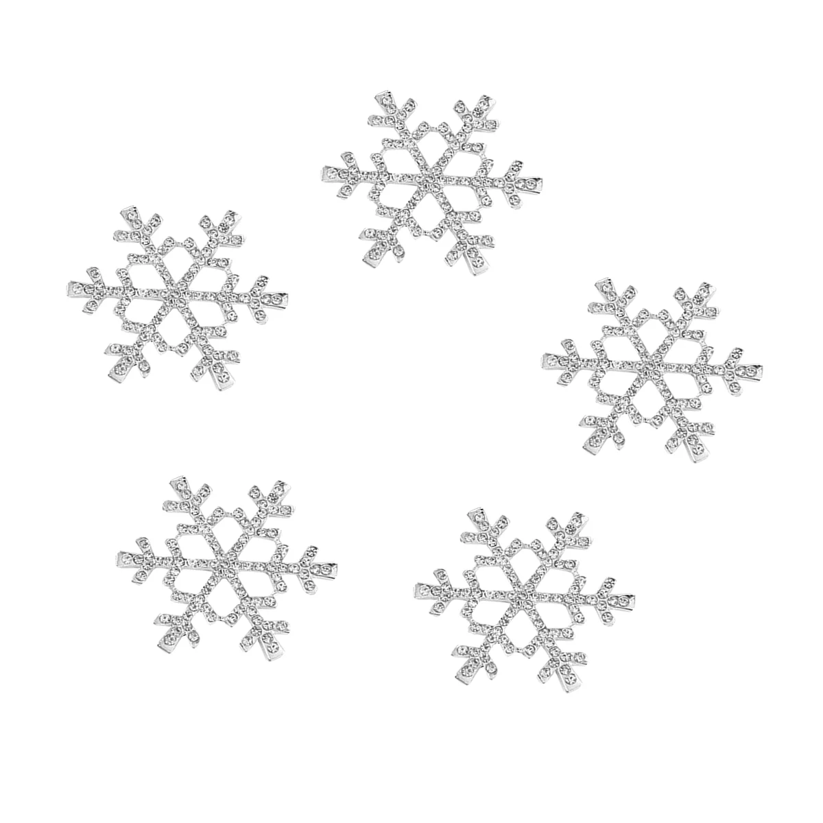 

Snowflake Buttons Crafts Patch Craft Applique Scrapbooking Rhinestone Embellishments Rhinestones Iron Snowflakes Brooch Stickers