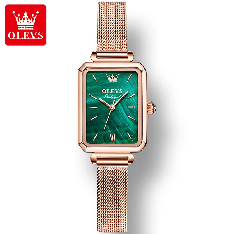 Enlarge OLEVS 6624 Quartz Fashion Women Wristwatch Stainless Steel Strap Luxury Waterproof Watch for Women