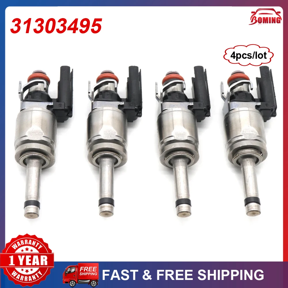 4 шт. новая автомобильная топливная форсунка 31303495 Подходит для Volvo S60 S80 V60 V70 XC60 XC70