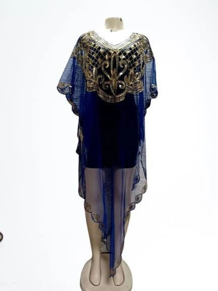 

3PCS Summer Fashion Style African Women Solid Color Plus Size Long Dress African Clothing African Dresses for Women