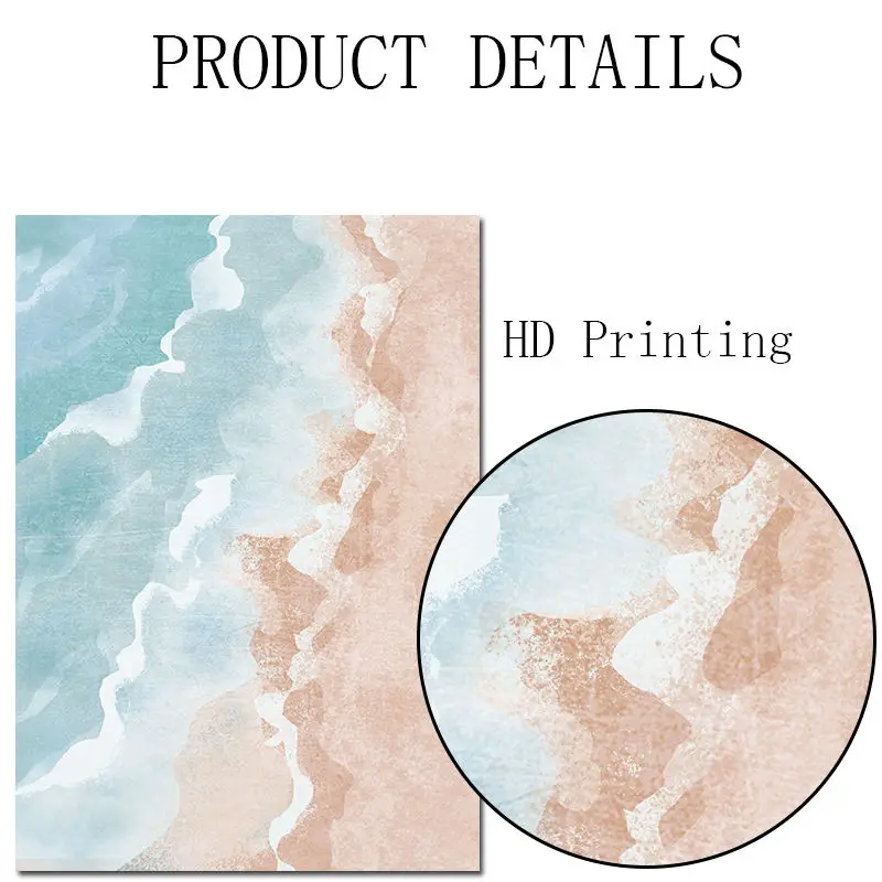 Абстрактная картина на холсте синяя