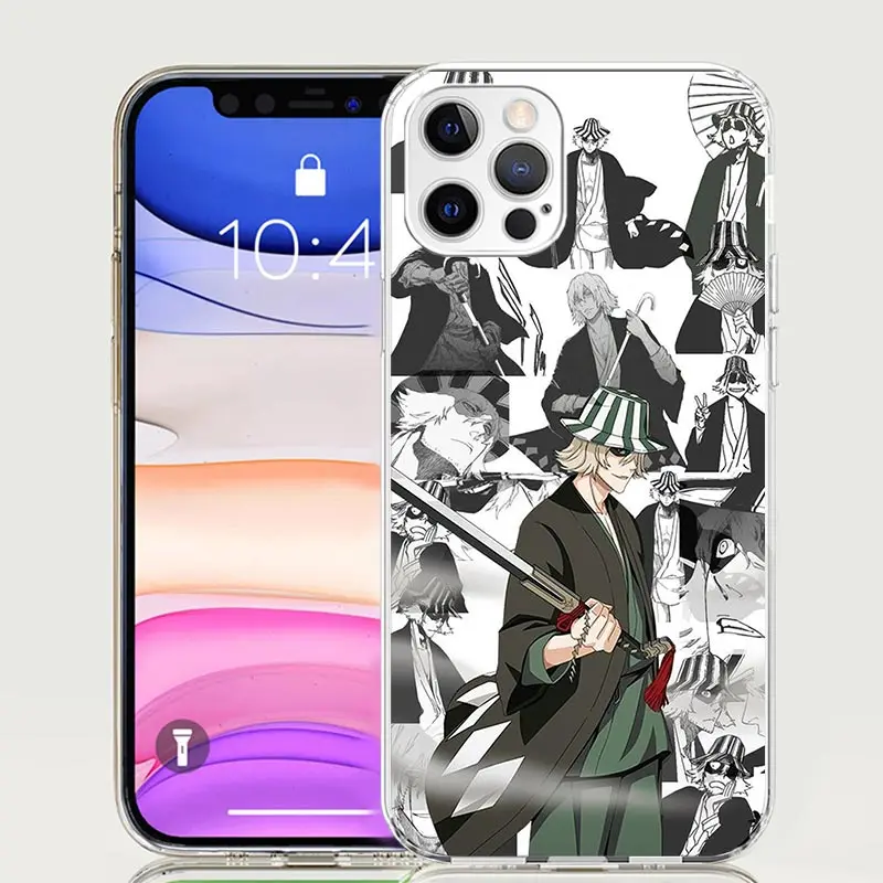Чехол для телефона Ichigo Kenpachi Bleach Anime Apple iPhone 16 15 14 13 12 11 Pro Max XS X 7 + 8 Plus SE с мягким