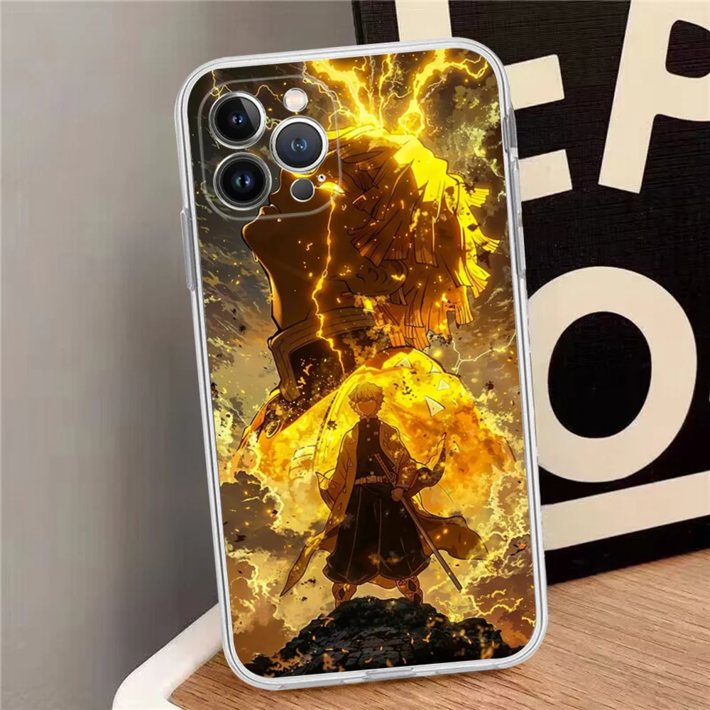 Zenitsu Agatsuma Phone Case Silicone Soft For Iphone 15 14 13 12 11 Pro Mini XS MAX 8 7 6 Plus X XR Cover