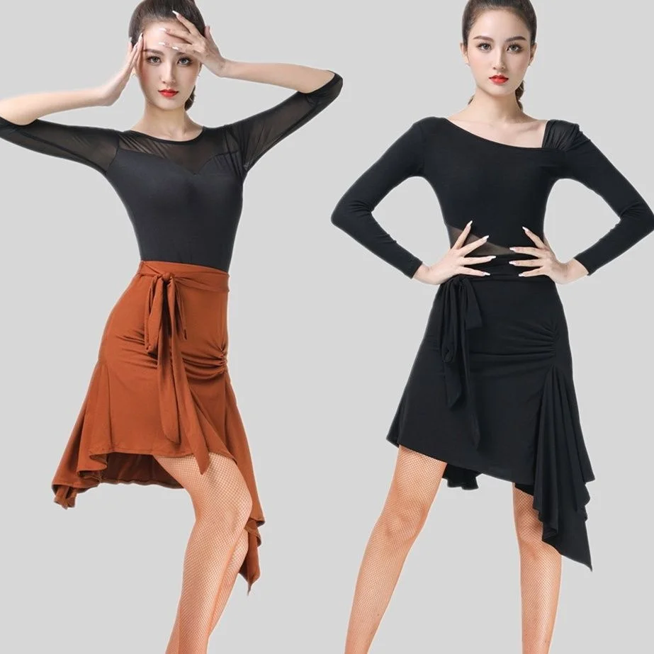 Костюм для взрослых танцевальная одежда латиноамериканских танцев короткая