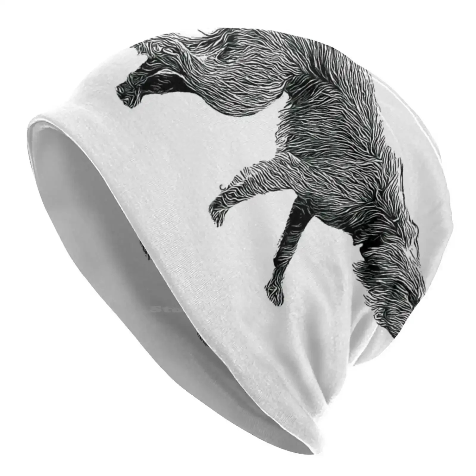 Bedlington Whippet Lurcher Dog Art | Спасательная вязаная шапка для собак теплая уличные шапки