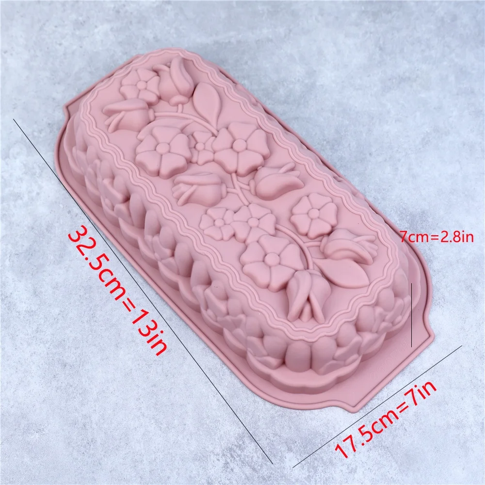 Силиконовая форма в виде тюльпана цветов Листьев лепестков мастики сахара