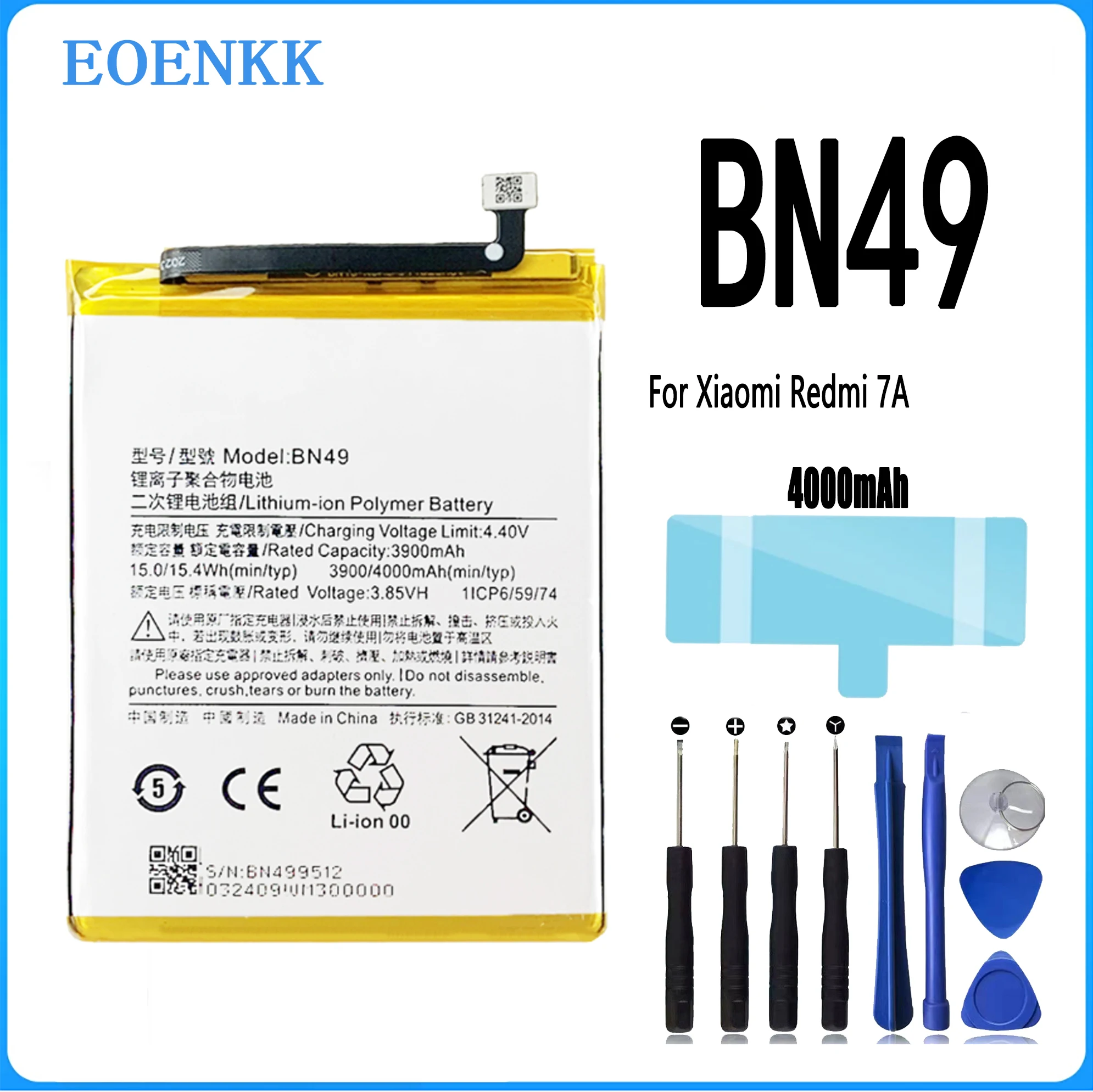 

BN49 Battery For Xiaomi Redmi 7A Repair Part Original Capacity Phone Batteries Bateria