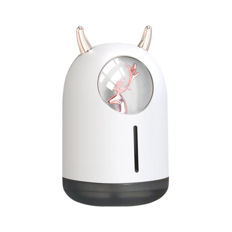 Cute Desktop Air Purifier 600ML Mist Sprayer LED Night Light Portable Car and Home Use Ultrasonic Air Humidifie