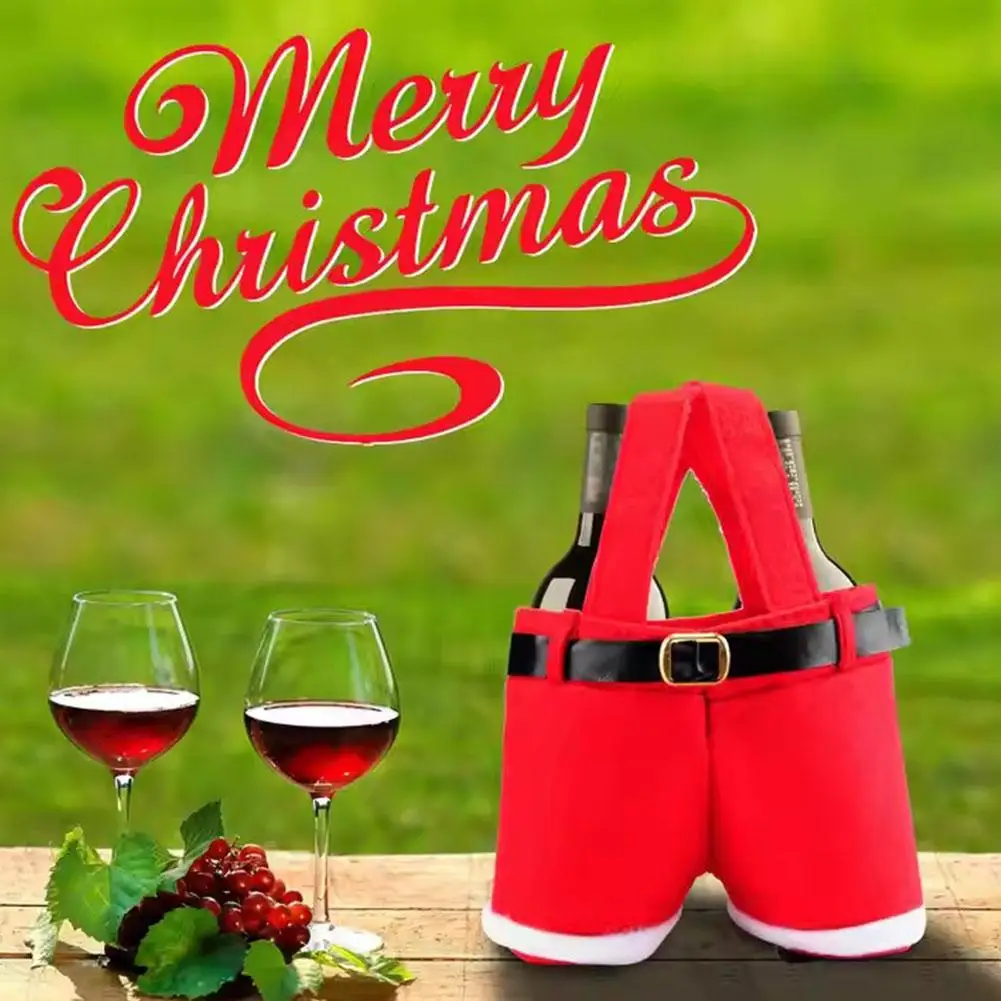 6 шт. стильная сумка с брюками Санта-Клауса милые сумки мешки для чулок подарочные