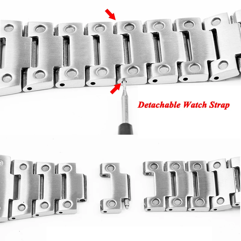 Hot Sale Solid Stainless Steel Metal Watch Band For Edifice Series GST-B400 EFB-680 CL-7A ECB-10D Watch Strap Bracelet 14mm