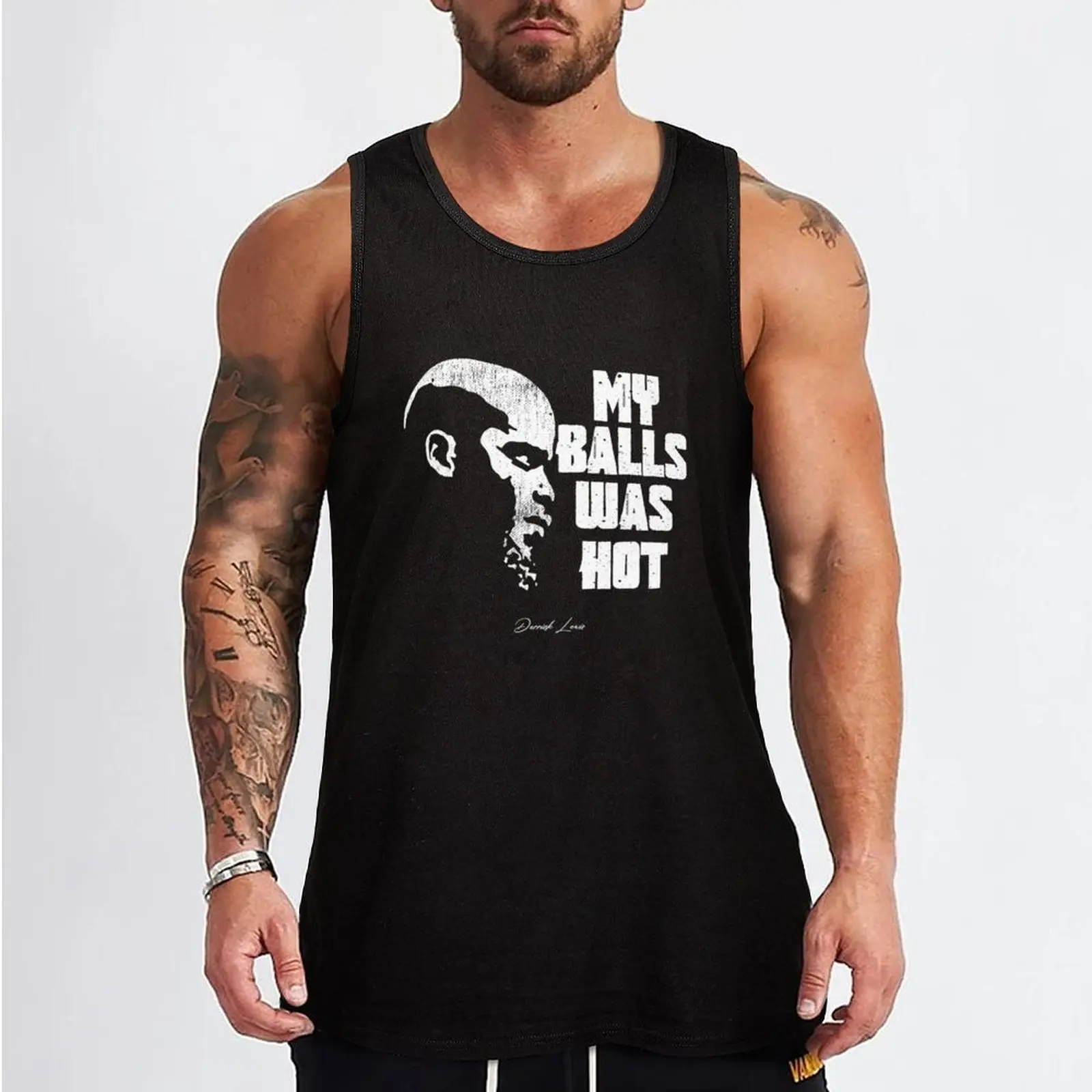 Фото Летняя майка без рукавов Derrick Lewis My Balsl Was Hot, повседневная свободная пляжная одежда №2