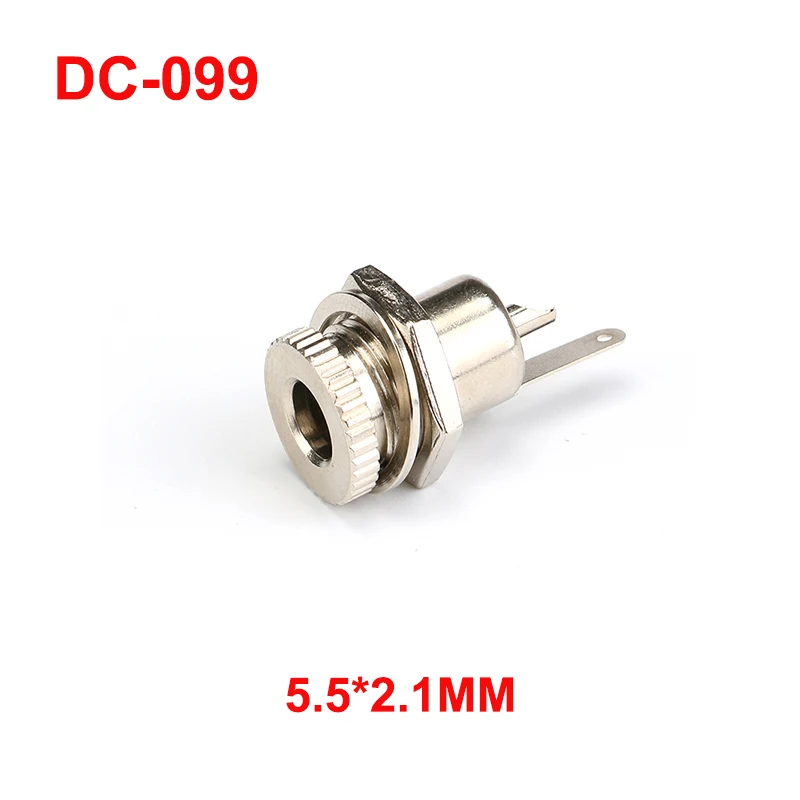 

5 шт., металлический адаптер постоянного тока 5,5x2,1 мм