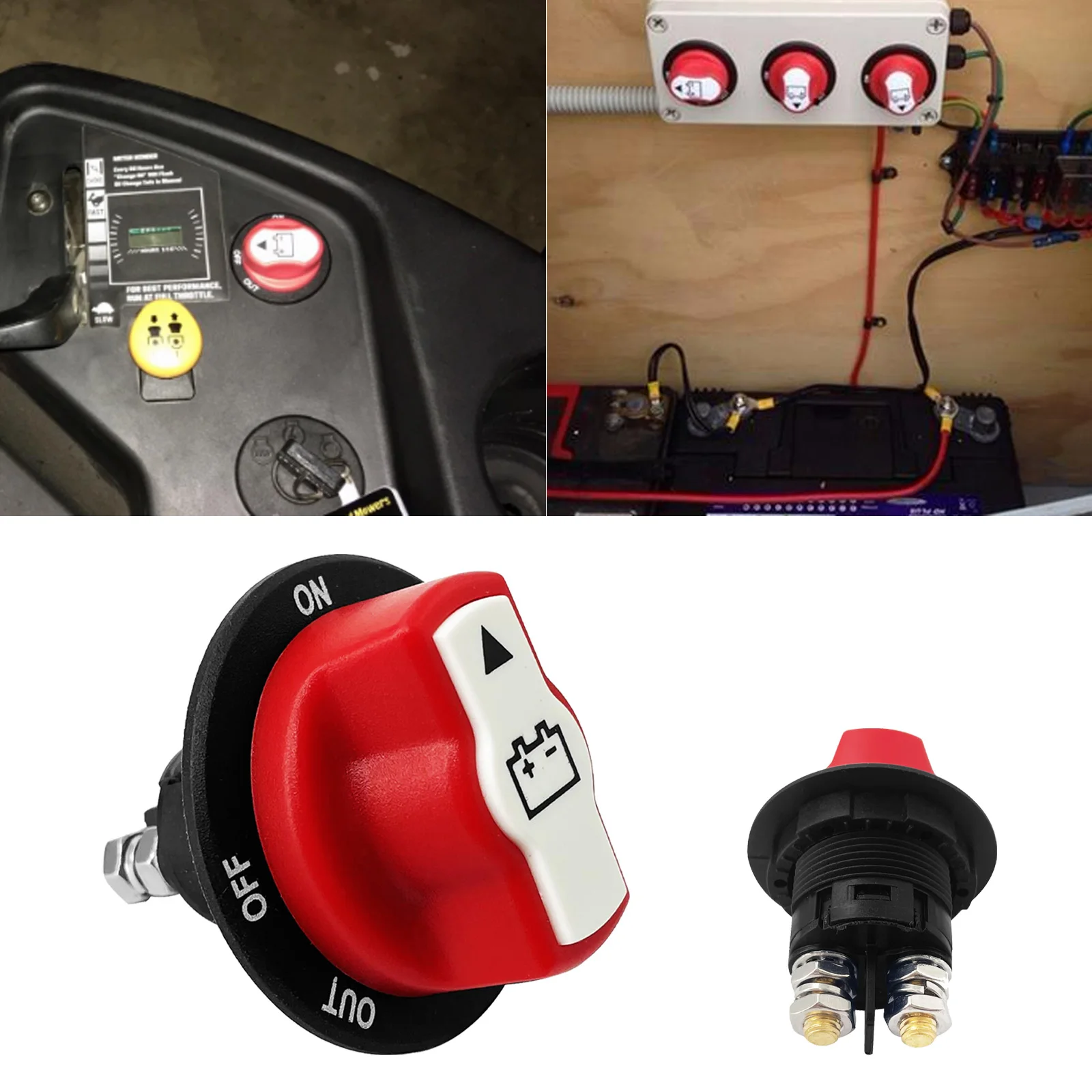 

Водонепроницаемый автомобильный аккумулятор, отключатель аккумулятора 50A/100A/200A, главный изолятор для мотоцикла, кемпера, квадроцикла, UTV