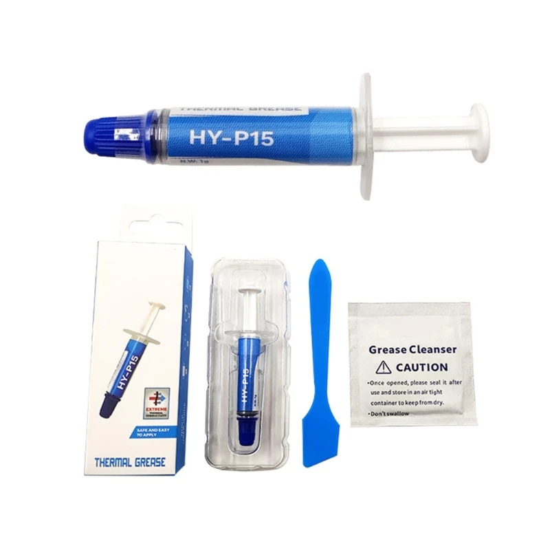 

HY P15 15.2-W Thermal Grease Paste Compound Chipset Cooling for CPU GPU Computer Chipset Cooler 1G/2G Y98A