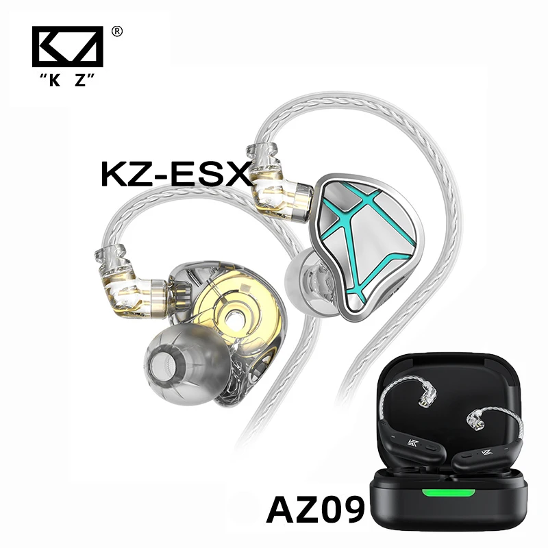

KZ ESX Special Edition Wired Earphones 12MM Dynamic Bass Earbuds In Ear Monitor Headphones Sport Noise Cancelling HIFI Headset