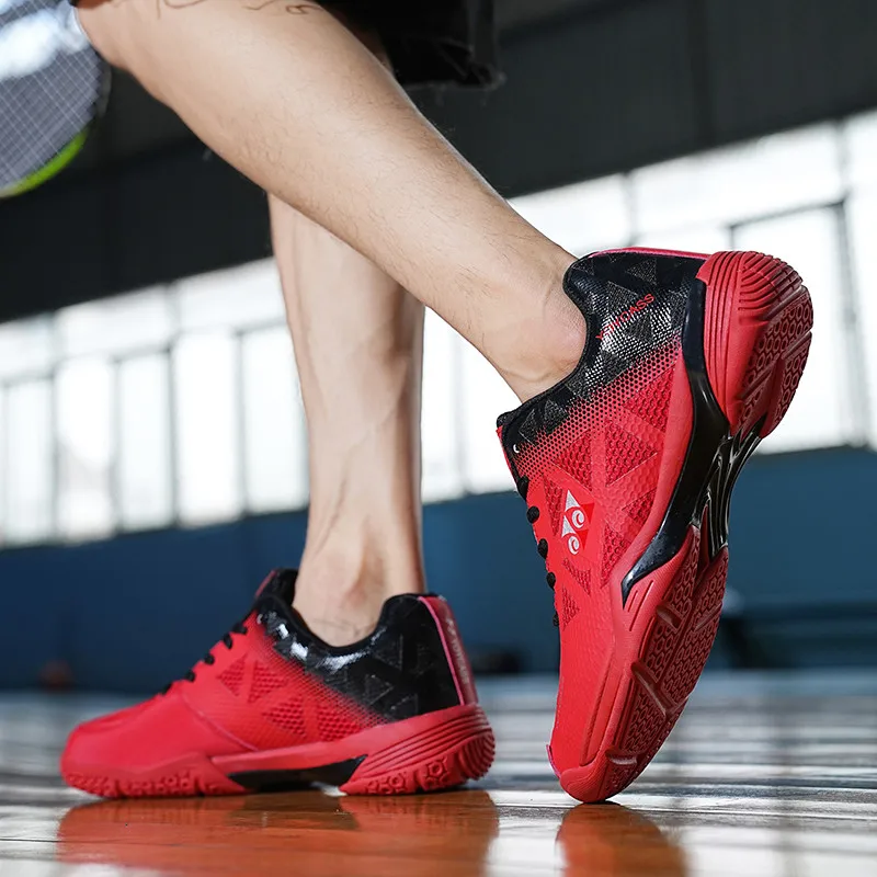 Unisex Badminton Shoes Men's Tennis Sneakers Youth Court Training Badminton Jogging Shoes Volleyball Sneakers Size 36-45