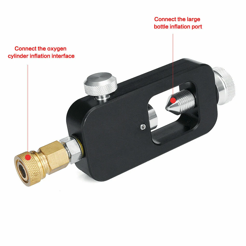 

Scuba Adapter Snorkeling 8MM Swimming Diving Oxygen Bottle Converter Conducting Equipment Aluminum Alloy Connector