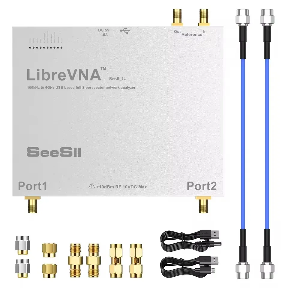 Фото Оригинальный LibreVNA 100 кГц - 6 ГГц, USB-векторный анализатор с 2 портами, на базе USB. №1