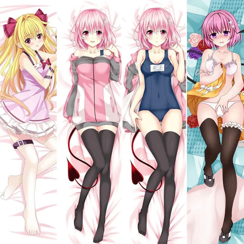 

To LOVE Ru Cosplay Body Hugging Eve Pillow Case Cushion Anime Dakimakura Momo Belia Deviluke Waifu Pillowcase Otaku Long Cover