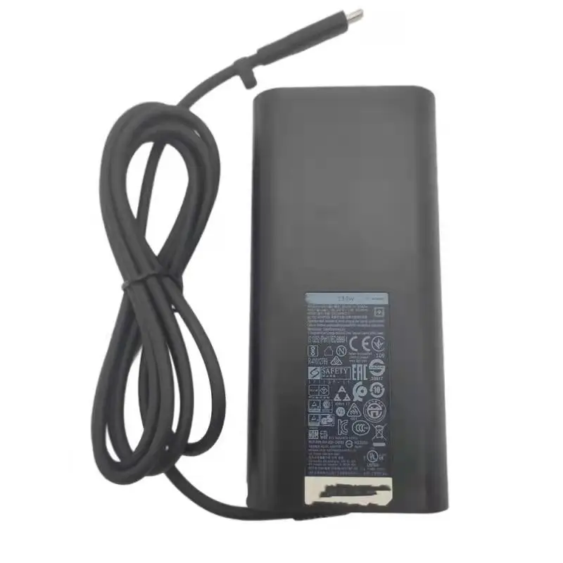 130W 20V 6.5A Type C DA130PM170 USB C AC Charger Laptop Adapter for Dell Precision 5530 XPS 15 9570 9575 17 9700 HA130PM170