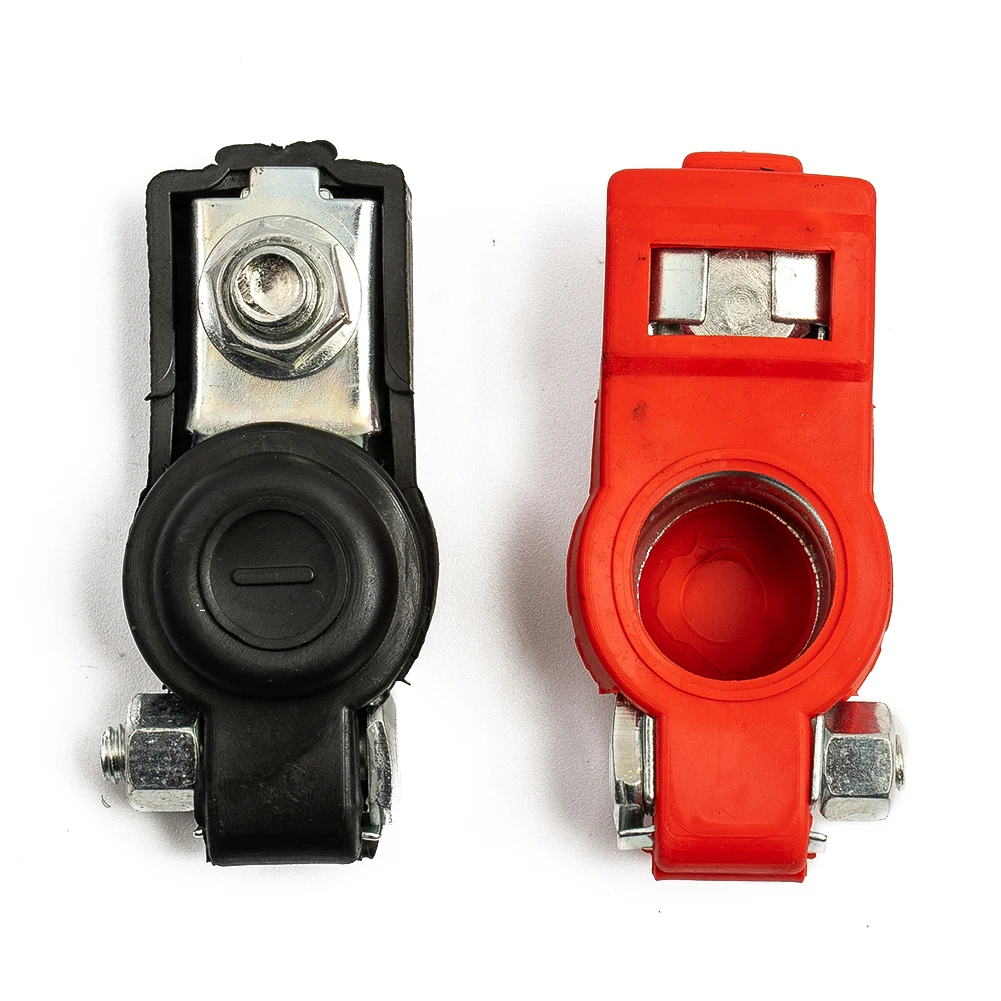 

2pcs Battery terminal Accessory Battery Cable Clamp DIN Negative+Positive Parts Replacement SAE Terminal Top-Post