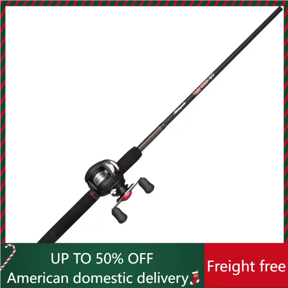 

6’6” Baitcast Fishing Rod and Reel Casting Combo freight free