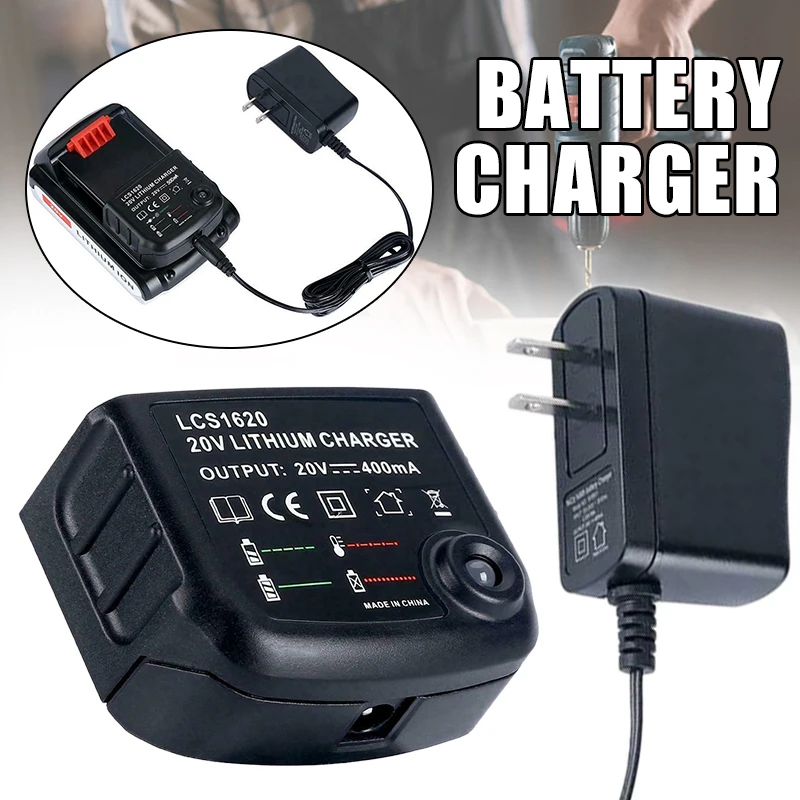 

1pc Replacement 20V Lithium Battery Charger Professional Batteries Accessories For Black & Decker US Battery LBX20 LBXR20 LB20
