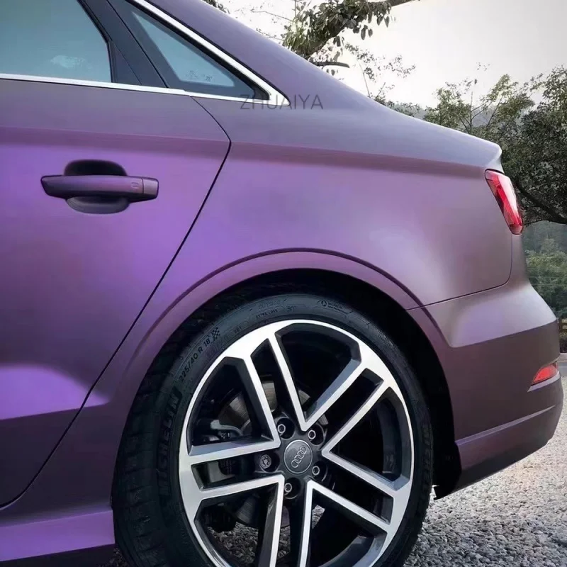 

1.52x18m Ultimate Flat Magic Purple Carbon Fiber Adhesive Auto Wrap Colors