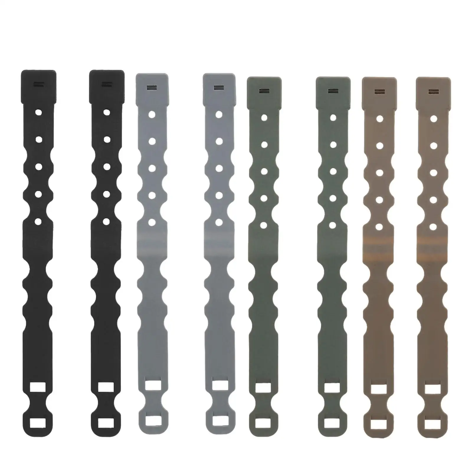 

2x Durable Malice Clips Strap Buckles Lightweight Long for Accessory Holder Backpack