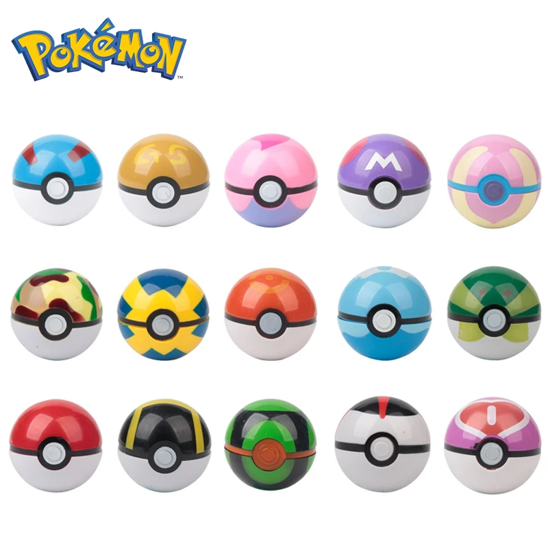 

7CM New Pokemon Poke ball Action Figures Pikachu Elf Ball Anime Master Collect Model Kid Boys Toys for Children Birthday Gifts