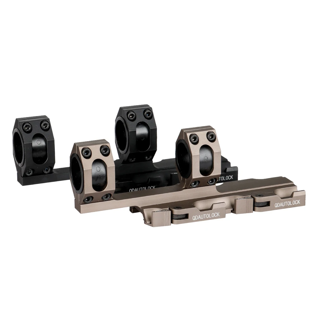 

25.4-30mm Quick Release Dual Ring Scope Mount Tactical Cantilever Quick Detach Rifle Picatinny Rail Airsoft Hunting Accessories