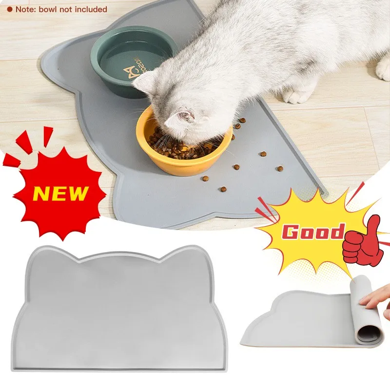 

Waterproof Pet Mat For Dog Cat Solid Color Silicone Pet Food Feeding Pad Pet Bowl Drinking Mat Portable Dog Feeding Mat Placemat