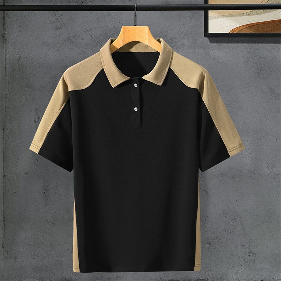 Summer Polo Sets Men Hip Hop Shirts Shorts Plus Size 10XL 11XL Hawaiian Suits Male Streetwear Patchwork Sets Big Size 11XL 10XL