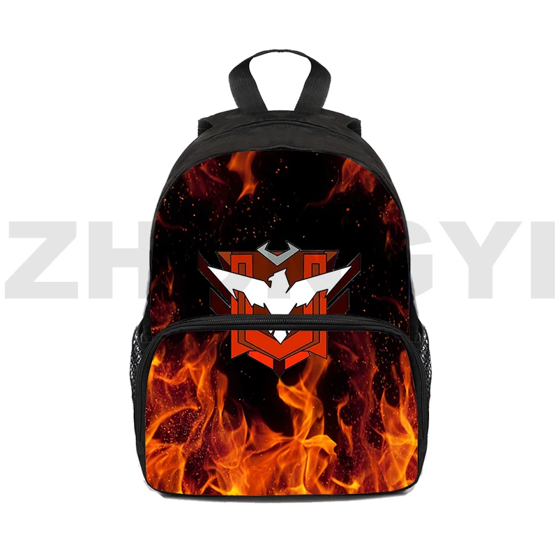 Модный свободный огонь холст рюкзак мужской 3D мультфильм Бесплатный Гарена