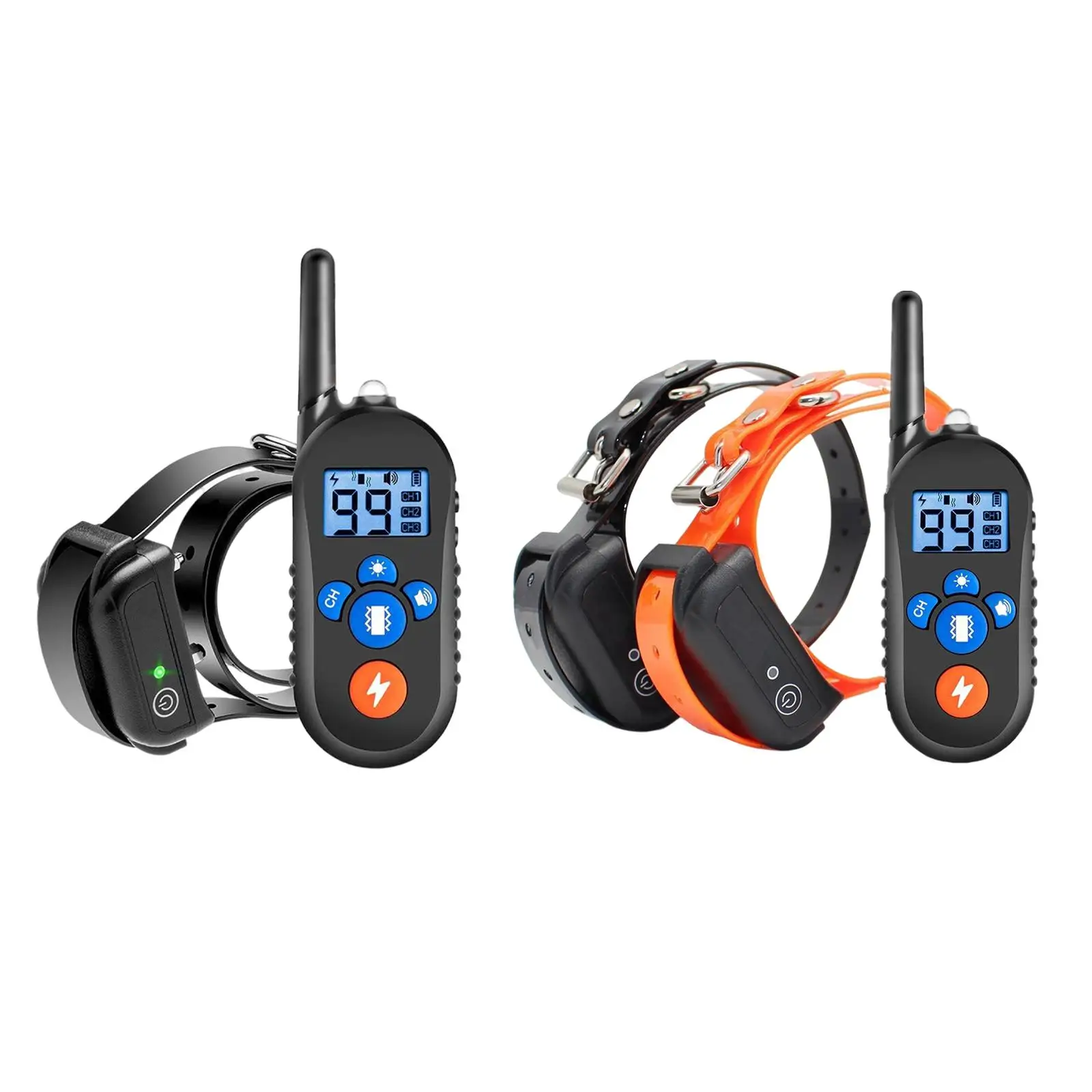

800m Waterproof Dog Training Collar Rechargeable LCD Display