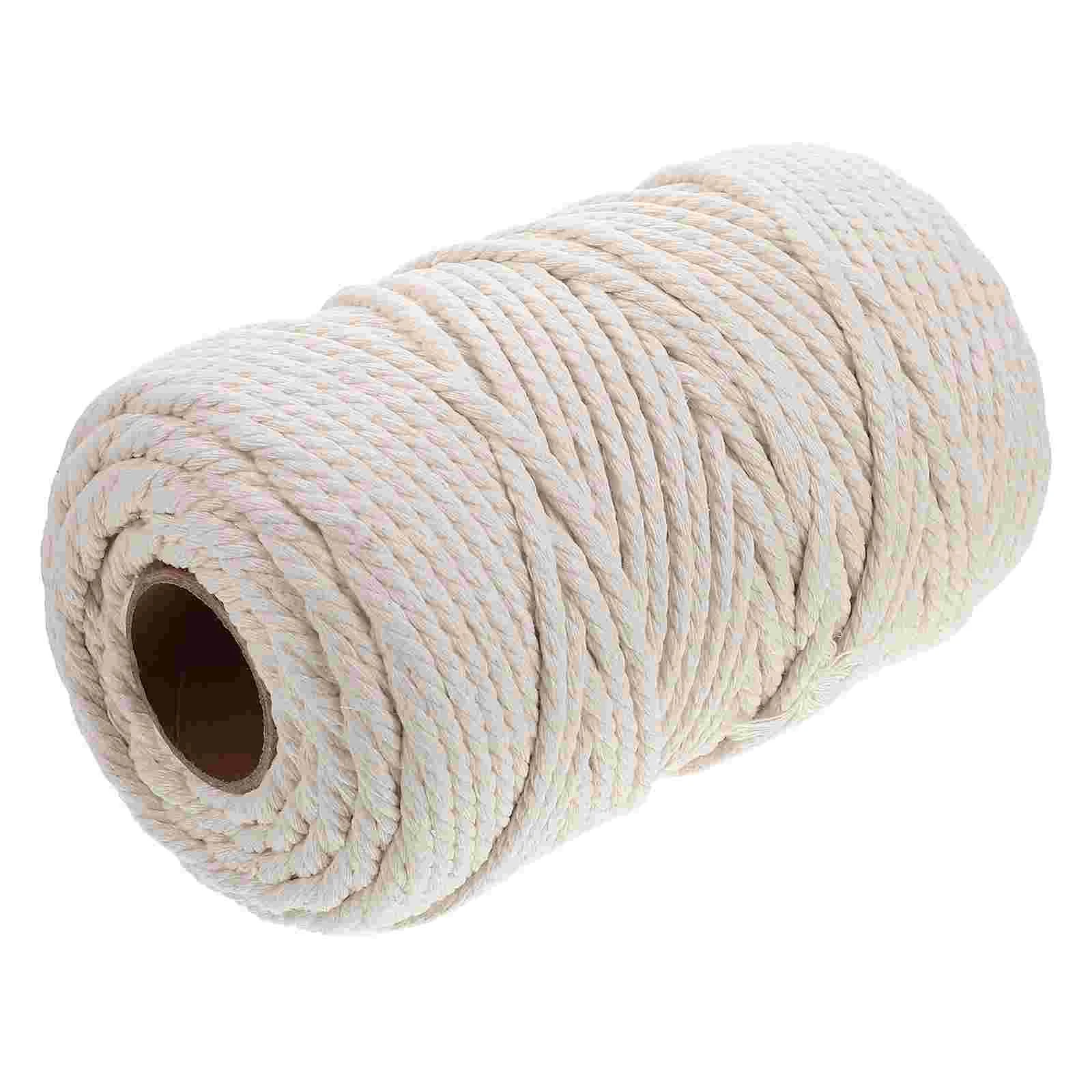 

1 Roll Braided Macrame Cord Hangers Twine Cotton Knitting Cord Diy Crafts String Embroidery Thread