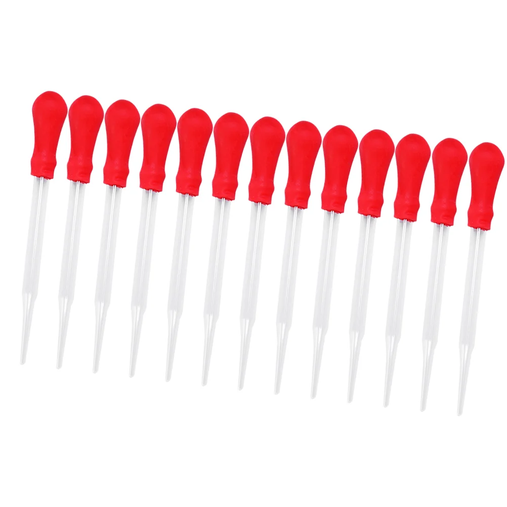 

13pcs Portable Droppers Silicone Mold Pipette Durable Dropper Glass Glue Head dropper for School Home Experiment(15cm)