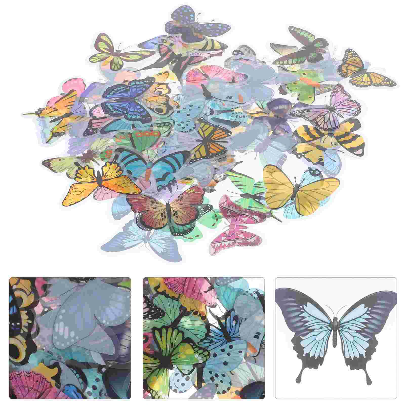 

Stickers Decals Scrapbook Butterflies Scrapbooking Junk Journal Wall Album Diary Labels Suitcase Window Clings