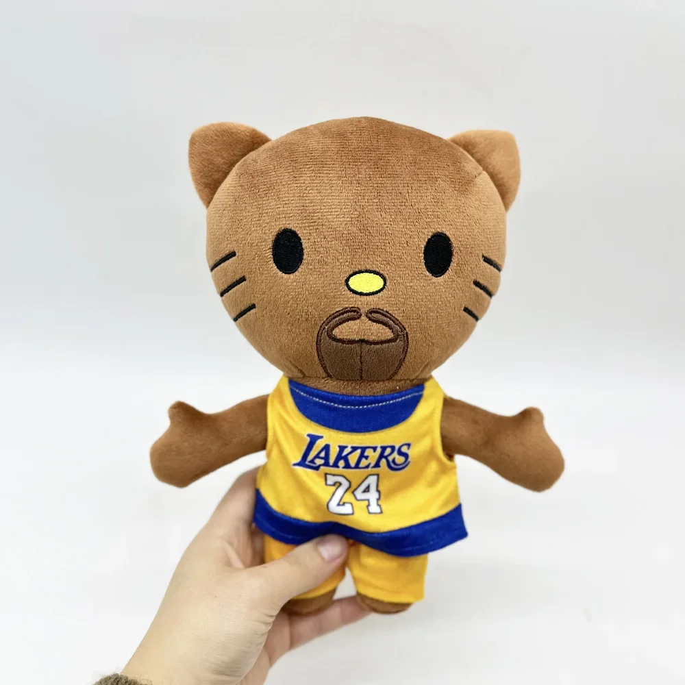 Плюшевая кукла с героями мультфильмов Hello Kitty As Kobe плюшевые игрушки милые